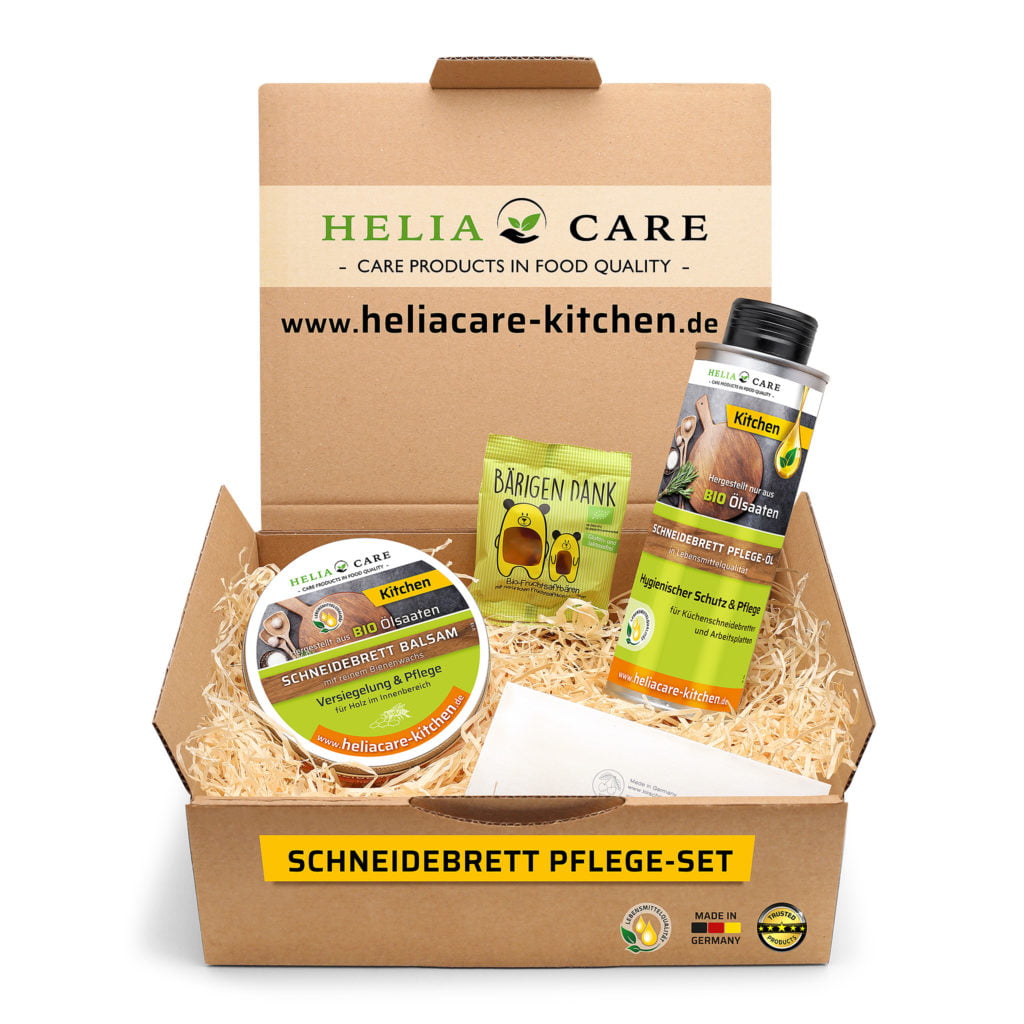 HeliaCARE Schneidebrett Pflege-Set