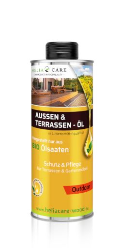 HeliaCARE Outdoor - Aussen- und Terrassenöl Holzpflege 500ml Dose