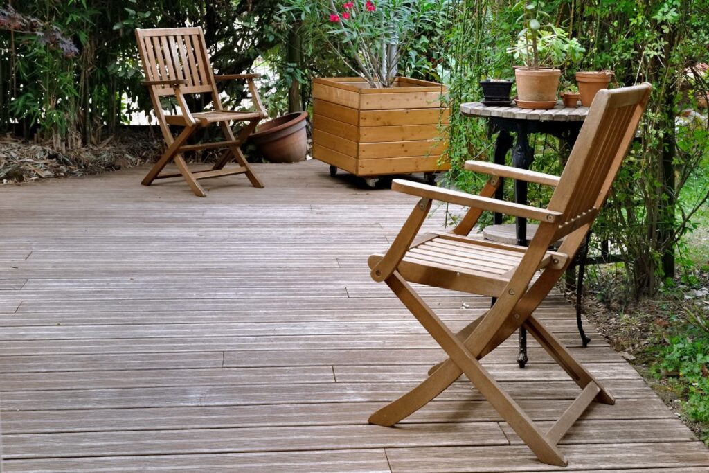 Terrasse im Garten