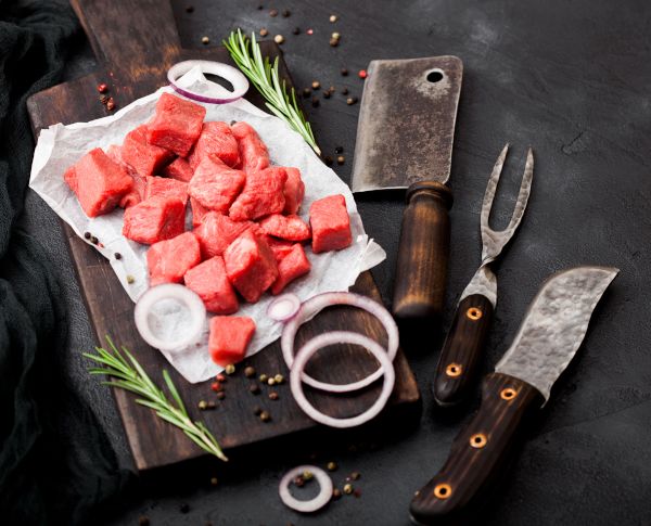 Hochwertige Messer für die Verarbeitung von Fleisch
